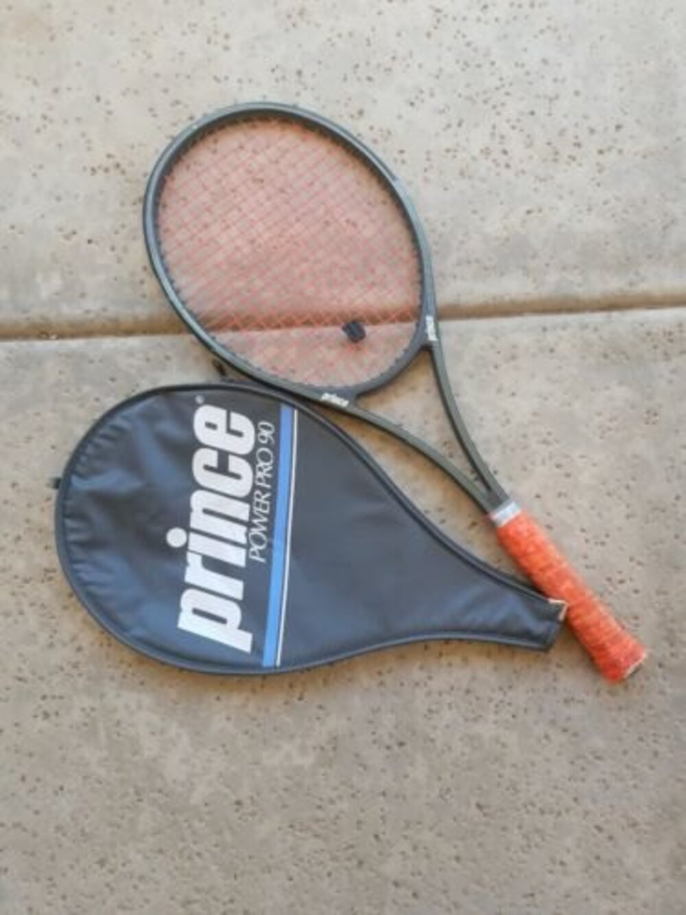 1986 Prince Power Pro  90 Tennis Racket with Original Cover